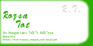rozsa tot business card